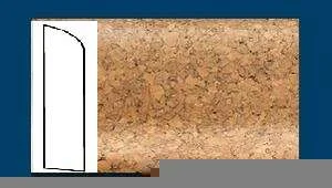 Плинтус пробковый ArtCorkDesing С 106 (Колер 8) 10х60х910 мм в Томске