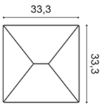 Декоративная панель Orac W106 (33.3x33.3x2.9 см) в Томске