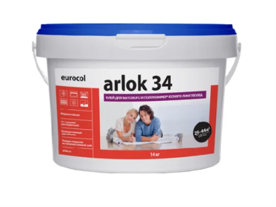 Клей Arlok 34 (4 кг) 320-480 г/м2, для бытового линолеума в Томске