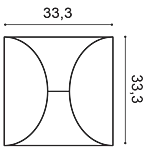Декоративная панель Orac W107 (33.3x33.3x2.9 см) в Томске