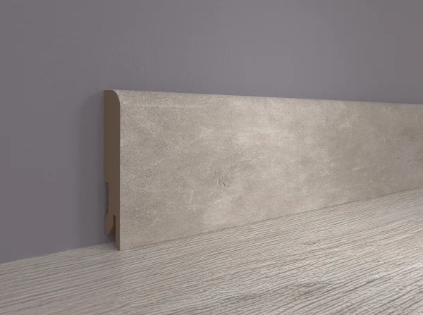 Плинтус MDF Bonkeel 24066 Бетон Лофт Светлый (80х16х2400 мм) в Томске