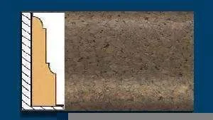 Плинтус пробковый ArtCorkDesing С 103 (Колер 7) 12х65х910 мм в Томске