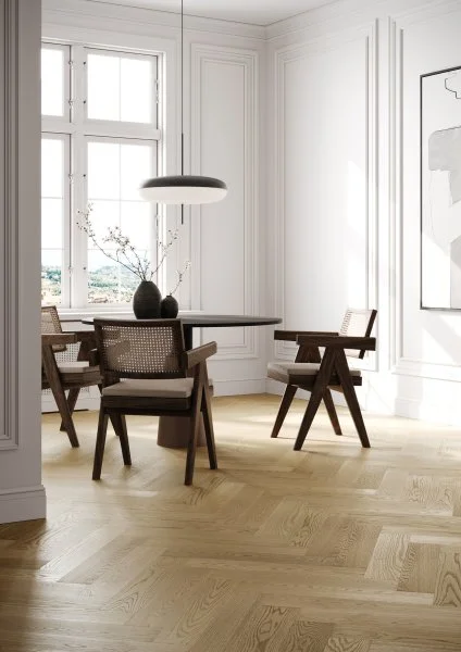 Паркетная доска Quartz Parquet Английская Ёлка Дуб Шампань 33-414 в Томске