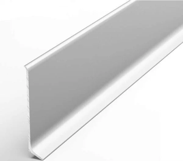 Алюминиевый плинтус Bonkeel ПЛ60 501л Серебро Люкс (58,5х11,2х2500мм) в Томске