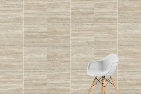 Керамогранит Vitra CityStone Травертин Линейный 60х60 (Натуральная и Реттифицированная) в Томске