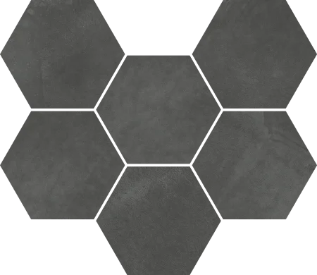 Керамогранит Italon Континуум Петрол Мозаика Гексагон (Натуральная 25х29) в Томске