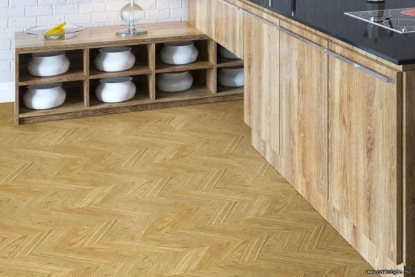 Пробковое покрытие CorkStyle Chevron Gold (1235*305*6 мм) HC в Томске