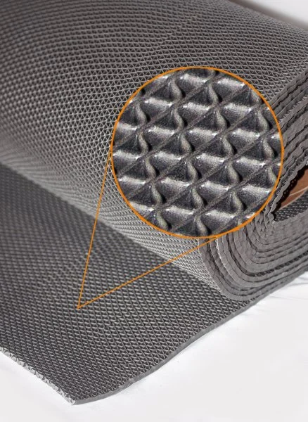 Грязезащитное рулонное покрытие ЗигЗаг Серый 5 мм (1,2 м) Китай в Томске