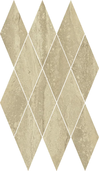 Керамогранит Italon Шарм Эдванс Травертино 28х48 мозаика Даймонд (Люкс) в Томске