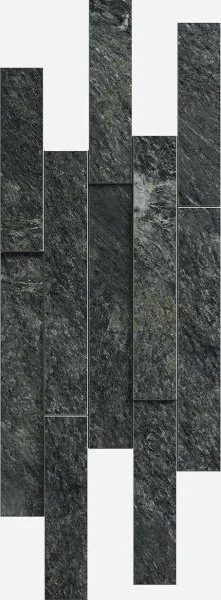 Керамогранит Italon Скайфолл Неро Брик 3D (Патинированная, 28х78) в Томске