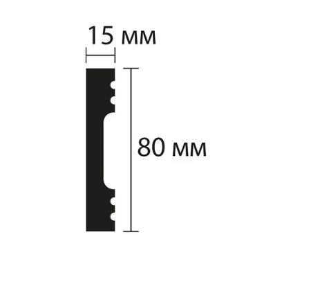 Плинтус NMC Wallstyl FD8 (80х15х2000 мм) в Томске