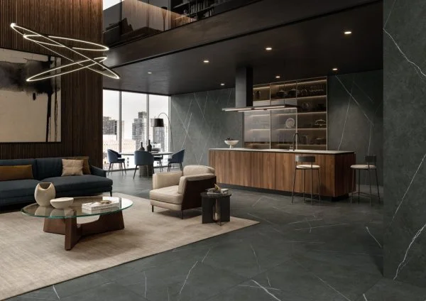 Керамогранит Italon Метрополис Империал Блэк 120х278 (Натуральная и Реттифицированная) в Томске