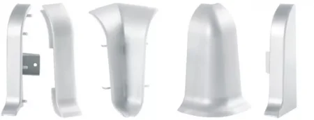 Соединитель для плинтуса ALP-C43 Серебро (ПВХ) в Томске