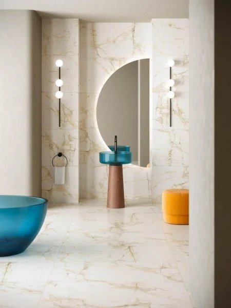 Керамогранит Coliseum Канова Уайт 60х120 (Натуральный и Реттифицированный) в Томске