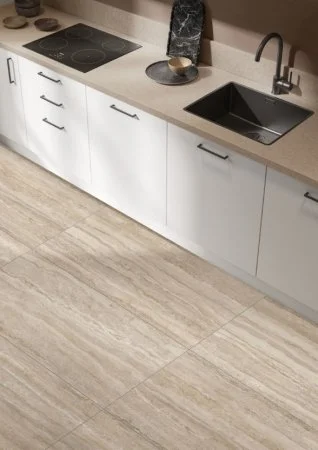 Керамогранит Vitra CityStone Травертин Линейный 60х120 (Натуральная и Реттифицированная) в Томске