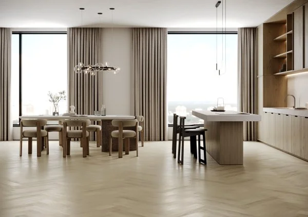 Паркетная доска Quartz Parquet Английская Ёлка Дуб Испанский 33-404 в Томске