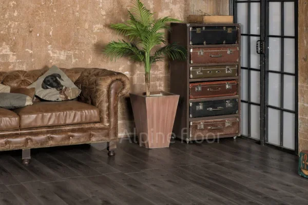 Кварц-виниловая плитка Alpine Floor Premium XL Дуб Торфяной ЕСО 7-11, 8 мм. 43 класс в Томске