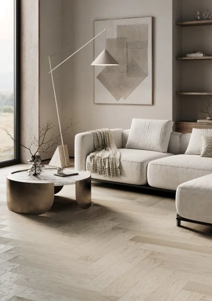 Паркетная доска Quartz Parquet Английская Ёлка Дуб Песочный 33-408 в Томске