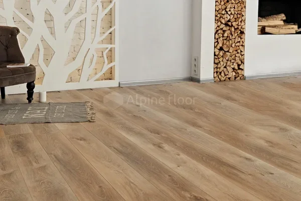 Кварц-виниловая плитка Alpine Floor Premium XL Дуб Природный Изысканный ЕСО 7-6, 8 мм. 43 класс в Томске