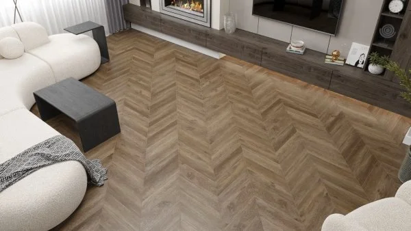Кварц-виниловая плитка Alpine Floor Chevron Макадамия ECO 20-5 (2,5 мм. 43 класс) в Томске
