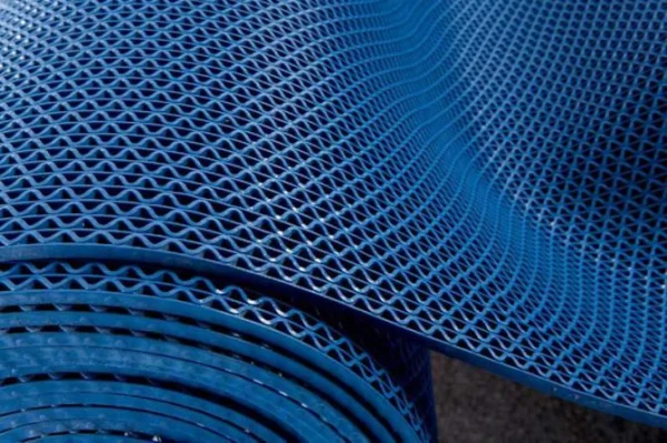 Грязезащитное рулонное покрытие ЗигЗаг Синий 4,5 мм (1,2 м) Китай в Томске