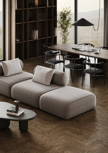 Паркетная доска Quartz Parquet Штучный паркет Дуб Брауни 44-413 в Томске