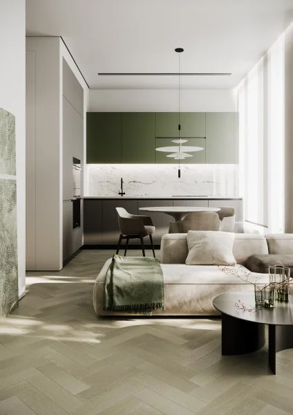 Паркетная доска Quartz Parquet Штучный паркет Дуб Лунный 44-1258-08 в Томске