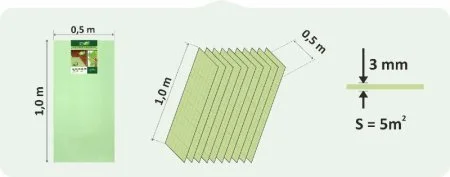 Подложка Солид 3мм листовая (5м2) в Томске