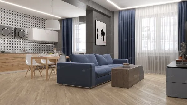 Каменно-полимерная плитка Alpine Floor Sequoia Секвойя Коньячная ECO 6-2, 4мм 43 класс в Томске