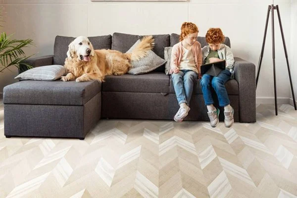 Пробковое покрытие CorkStyle Chevron Creme в Томске
