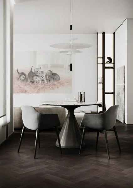 Паркетная доска Quartz Parquet Штучный паркет Дуб Смоляной 44-1258-01 в Томске