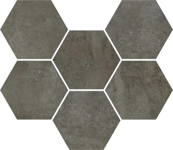 Керамогранит Coliseum Экспо Дарк Мозаика Гексагон (Натуральная, 25х29) в Томске