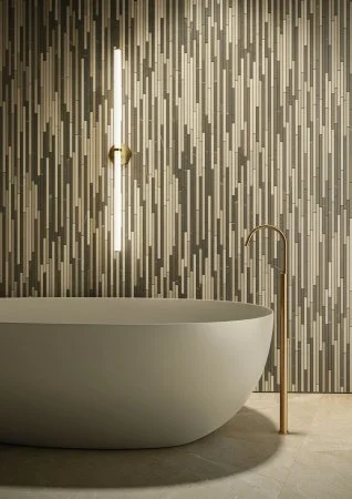 Керамогранит Italon Метрополис Вставка Стрип Ворм 26х75 (Натуральная) в Томске