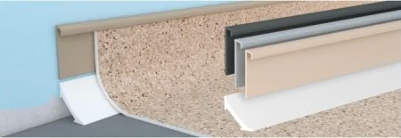 Коннелюрный плинтус Bonkeel Нижняя белая часть (22х22х2200мм) в Томске