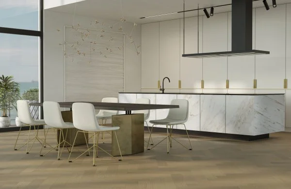 Паркетная доска Quartz Parquet Английская Ёлка Дуб Шампань 33-414 в Томске