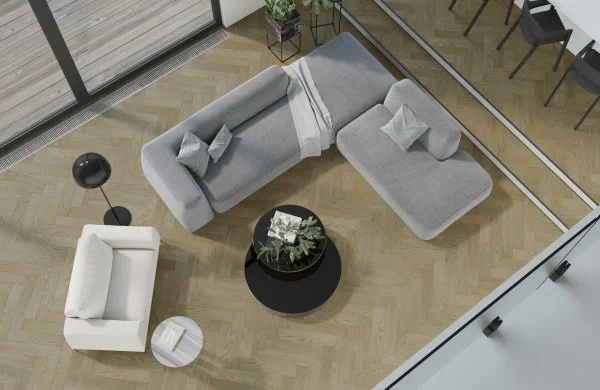 Паркетная доска Quartz Parquet Английская Ёлка Дуб Карельский 33-419 в Томске