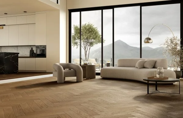 Паркетная доска Quartz Parquet Английская Ёлка Дуб Рустикальный 33-410 в Томске