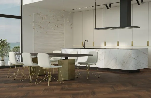 Паркетная доска Quartz Parquet Английская Ёлка Орех Американский 33-400-29 в Томске