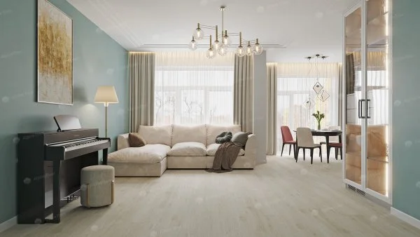 Каменно-полимерная плитка Alpine Floor Solo Plus Модерато ЕСО 14-1101, 4 мм, 43 класс в Томске