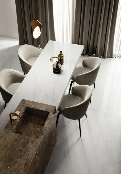 Керамогранит Italon Шарм Делюкс Бьянко Микеланджело 60х120 (Паттинированная и реттифицированная) в Томске