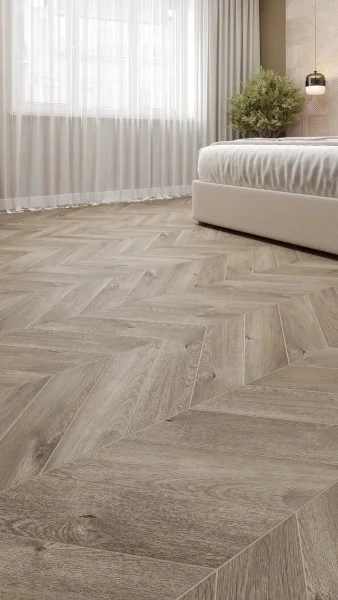 Кварц-виниловая плитка Alpine Floor Chevron Дуб Натур. Отбеленный ECO 20-3 (2,5 мм. 43 класс) в Томске