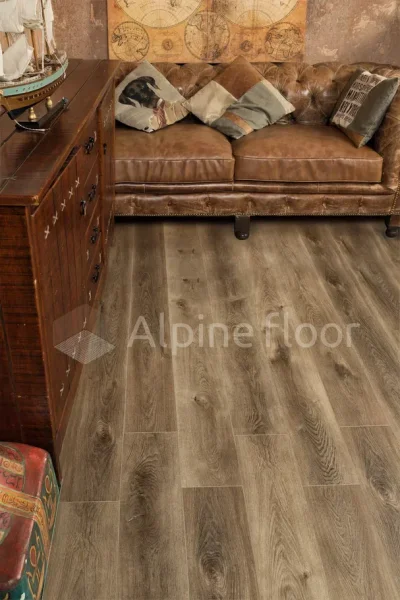Кварц-виниловая плитка Alpine Floor Premium XL Дуб Коричневый ЕСО 7-9, 8 мм. 43 класс в Томске