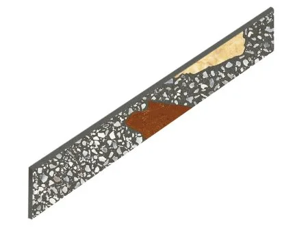 Керамогранит Coliseum Палладио Блэк Плинтус (Натуральный, 7,2х60) в Томске