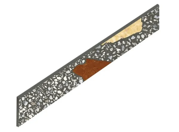 Керамогранит Coliseum Палладио Блэк Плинтус (Натуральный, 7,2х60) в Томске