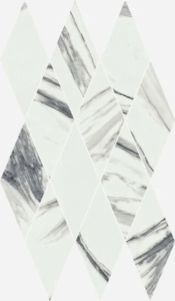 Керамогранит Italon Шарм Делюкс Статуарио Фантастико 28х48 мозаика Даймонд (Люкс) в Томске