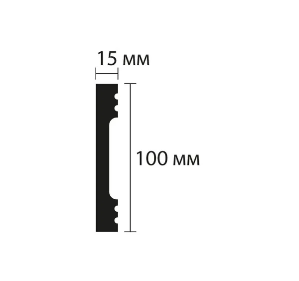 Плинтус NMC Wallstyl FD10 (100х15х2000 мм) в Томске