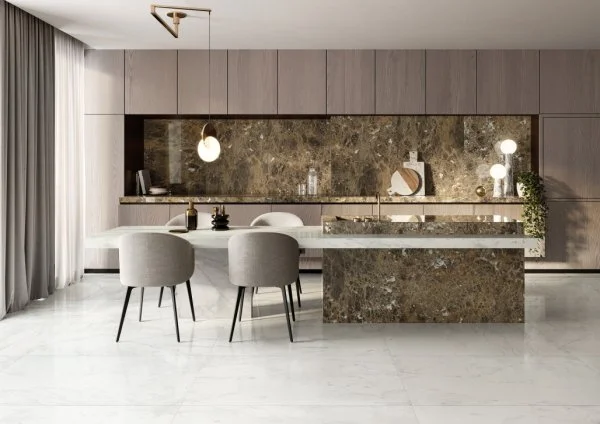 Керамогранит Italon Шарм Делюкс Бьянко Микеланджело 60х120 (Паттинированная и реттифицированная) в Томске