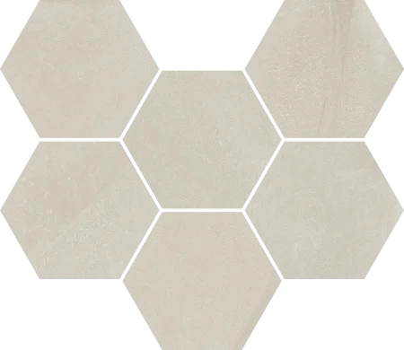 Керамогранит Italon Континуум Пьюр Мозаика Гексагон (Натуральная 25х29) в Томске