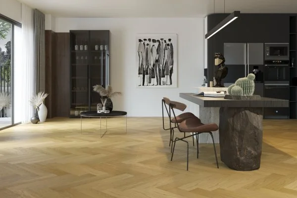 Паркетная доска Quartz Parquet Английская Ёлка Дуб Медовый Раф 33-463 в Томске