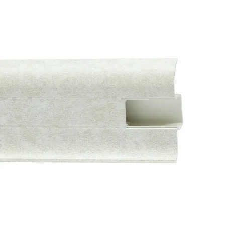Пластиковый плинтус Royce №860 Белый Кварц (58х22х2200мм) в Томске